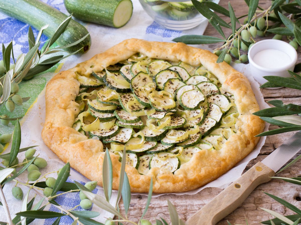 Buttery Galette with Zucchini Filling